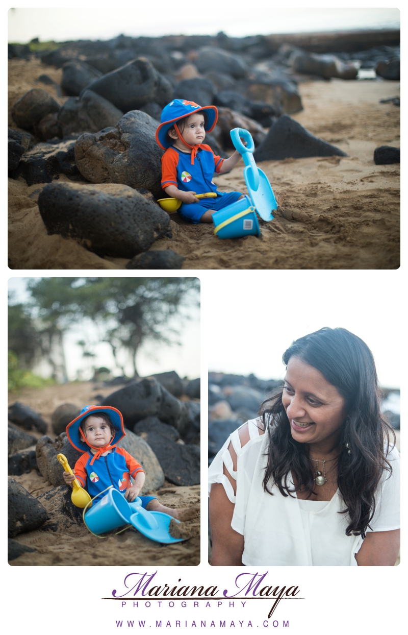 Maui portrait session beach and rocks