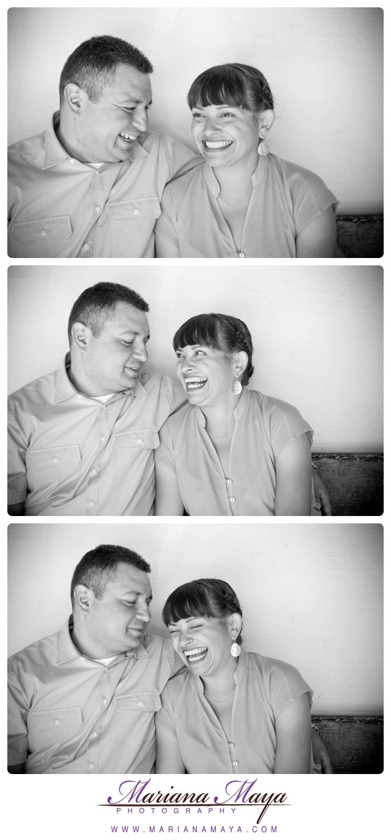 black and white couple portraits