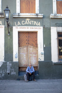 final art image of an old man in Tequila, Jalisco