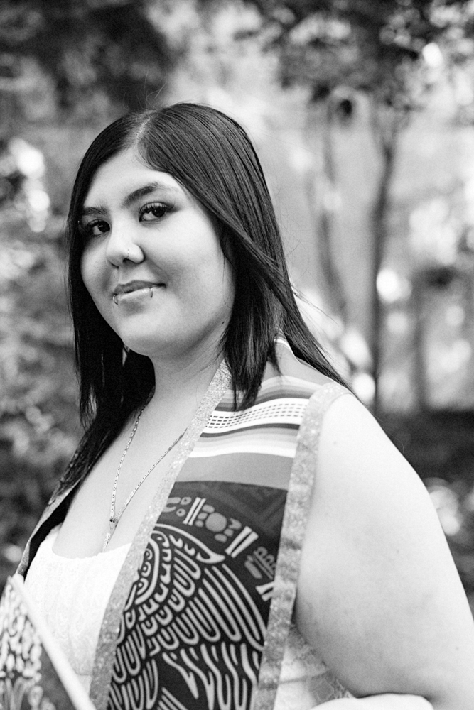 Senior portraits by Mariana Maya Photography showing Mexican heritage pride