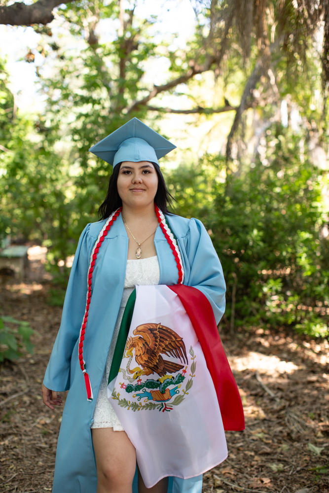 Senior portraits Mexican Flag