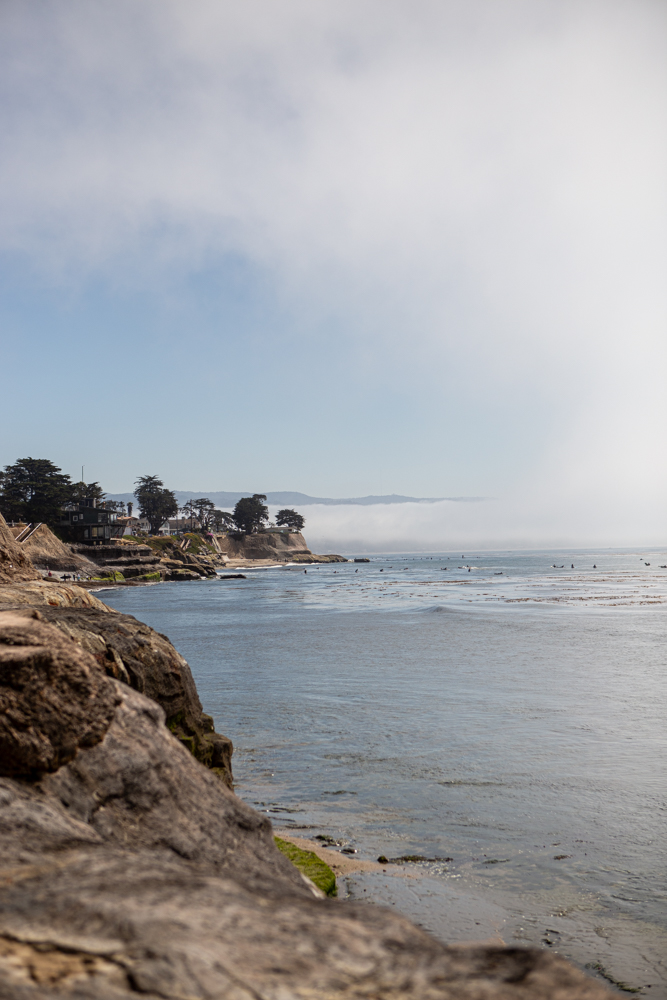 ocean views from pleasure point in Santa Cruz