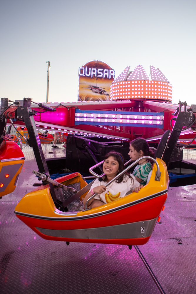 portraits on the fair rides