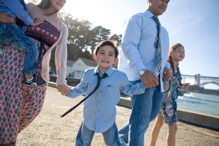 San Francisco Bay Area family portraits at Chrissy Fields